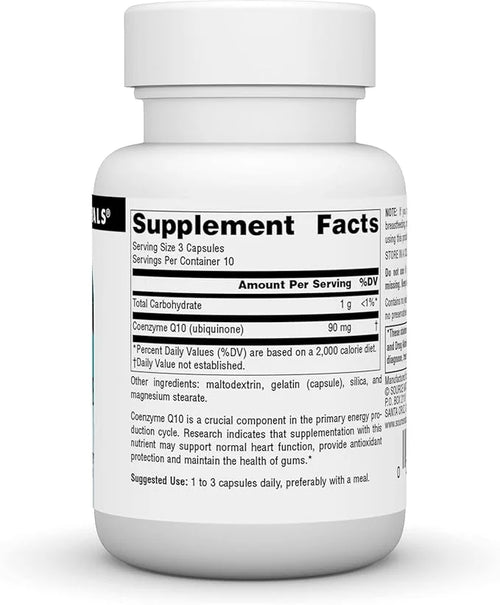 Source Natural Coenzyme Q10 Antioxidant Support 30 mg 30 Capsules