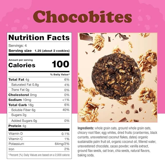 Alyssa’s Chocobites ⎸ Gluten Free Cookies, Healthy Snacks from the Bakery ⎸ Sugar Free Soft Cookies, Low Carb, Keto Protei...