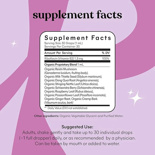 Lemme PMS Hormone Balance for Women Liquid Drops, PMS & Mild Period Cramping Relief, 10-in-1 Herbal Blend with Raspberry L...