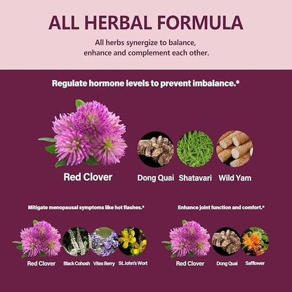 100% Natural Herbal Drops, Red Clover 2 oz