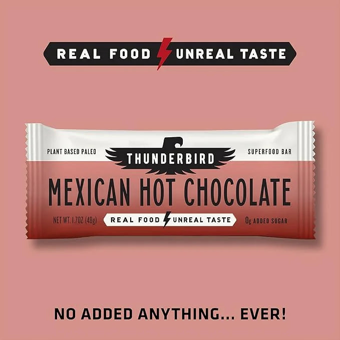 Thunderbird Bars Energy Snack, Gluten-Free with Protein, Healthy Real Food, Vegan Paleo Non-GMO, No Added Sugar, Sweet Spi...