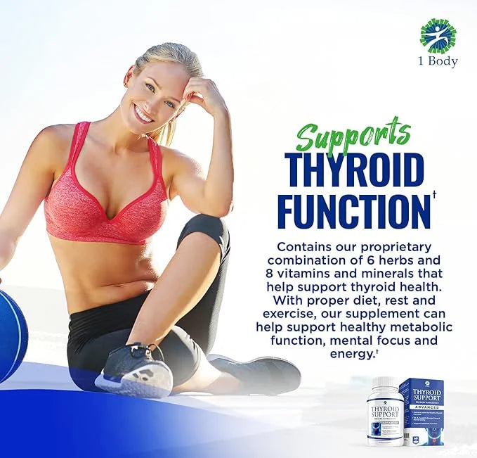 Thyroid Support Supplement for Women and Men 3 Pack 90 Days B12 Complex,