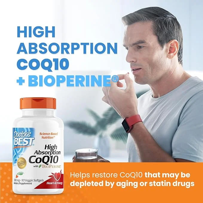 Doctor's Best High Absorption CoQ10 300 mg, 90 Veggie