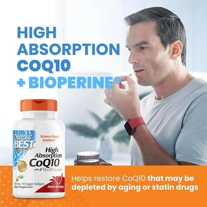 Doctor's Best High Absorption CoQ10 300 mg, 90 Veggie