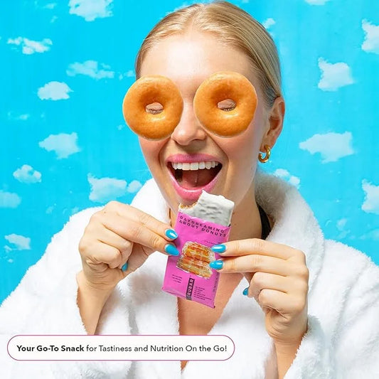 TRUBAR Vegan Protein Bar, Daydreaming About Donuts, Gluten Free, Plant Based Protein, Dairy Free, Non GMO, Soy Free, No Su...