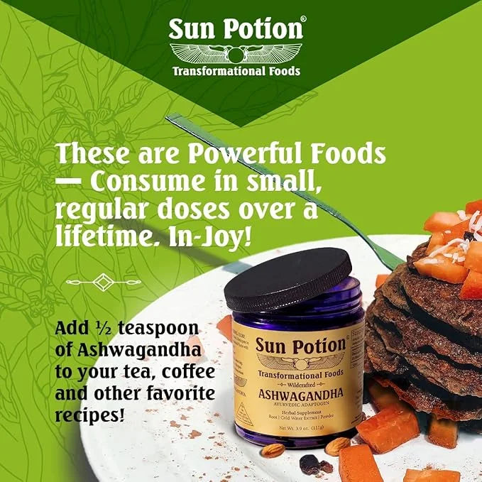 Sun Potion Ashwagandha (Wildcrafted) 111 Grams 88 Servings