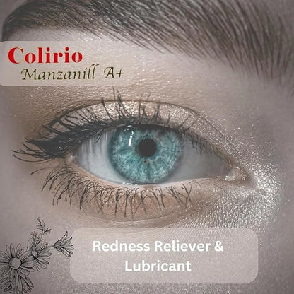 Colirio Manzanill A+ Eye Lubricant, Redness 2-Pack of 0.5 FL