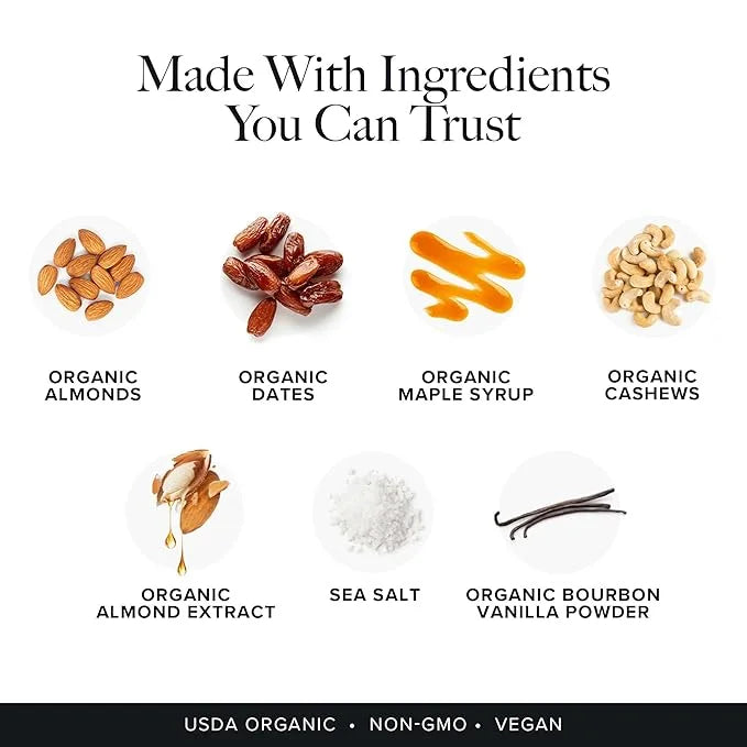 Truvani Plant Based Snack Bars | Sugar Cookie 12 Pack | 6g Protein | USDA Organic and Vegan | The Only Bar | Dairy, Soy, a...