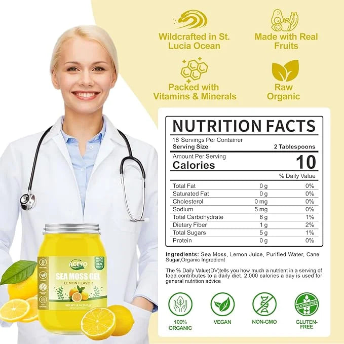 (18 OZ) Irish Sea Moss Gel 102 Vitamins