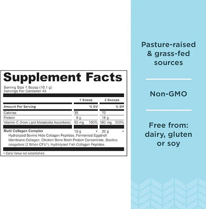 Ancient Nutrition Collagen Powder Protein 45 Servings, 16oz