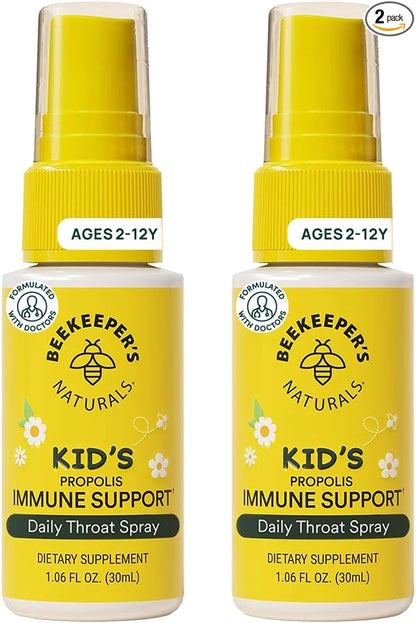 Beekeeper's Naturals Kids Propolis Throat Spray 95% Bee 1.06 oz 2)