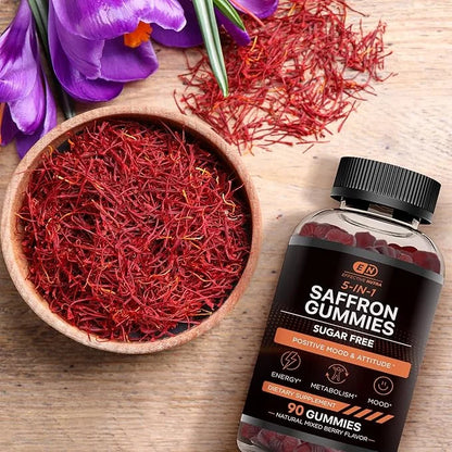 Saffron Gummies - Sugar Free Saffron D2, Passion (90ct)