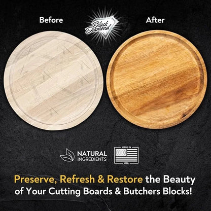 Wood Cutting Board Oil, Wax, and Conditioner. Food-Grade Mineral Oil Alternative. Refined Coconut Oil (MCT), Beeswax, and ...