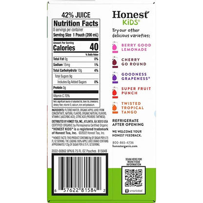 Honest Kids, Organic Juice Drink, Appley Ever After, 6.75 Fl Oz, 8 Pack - Product Image