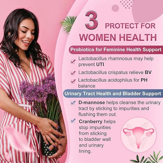 Probiotics-for-Women, Probiotics and Prebiotics, Cranberry and 50-Billion-CFUs, Organic