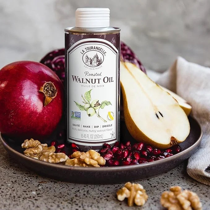La Tourangelle, Roasted Walnut Oil, Plant-Based Source of Omega-3 Fatty Acid, Cooking, Baking, & Beauty, 16.9 Fl Oz - Prod...