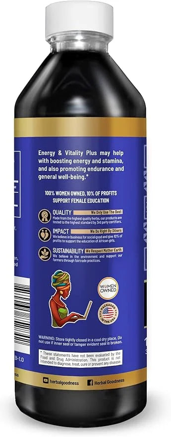 Herbal Goodness Energy and Vitality 12oz