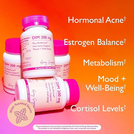 200 DIM Supplement for Women - Estrogen Metabolism and Hormone Harmony for Menopause, Perimenopause & PMS Support - DIM Pl...