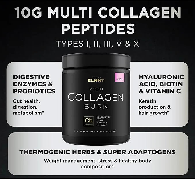 Super Collagen Burn Powder for Women KSM66, Apple
