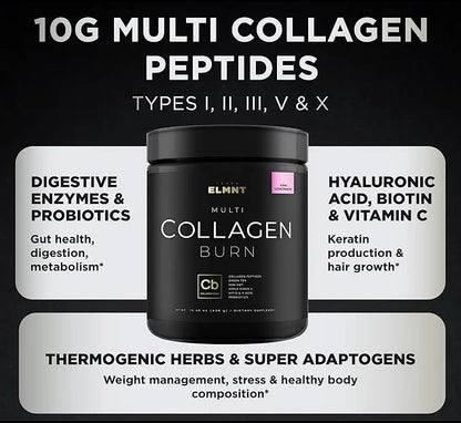 Super Collagen Burn Powder for Women KSM66, Apple