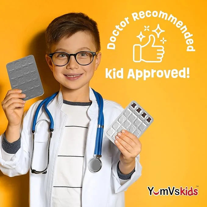 YUM-V'S - Kids Multivitamin Chewable Chocolate Bears - Multivitamin for Kids Supplement - 16 Vitamins & Minerals - Vitamin...