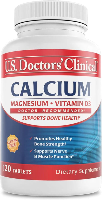U.S. Doctors' Clinical Calcium, Magnesium + D3 for (120)