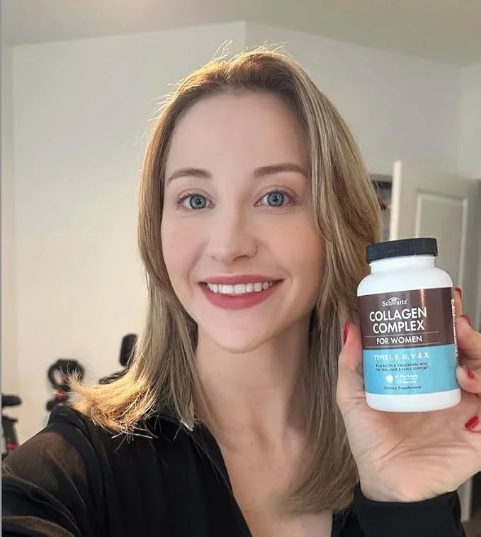 Hydrolyzed Collagen Peptide Capsules for Women - Multi Collagen Supplement Types I, II, III, V, X with Vitamin C, Biotin, ...