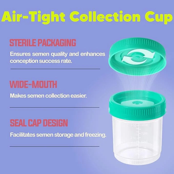 Insemination Kit for Artificial Fertility Support 2 Applicators 2 Collection