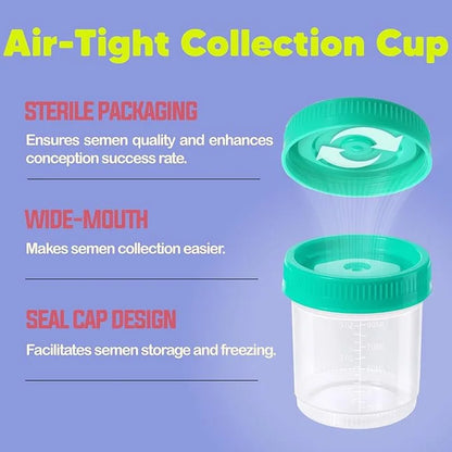 Insemination Kit for Artificial Fertility Support 2 Applicators 2 Collection