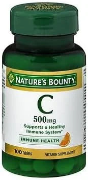Nature's Bounty Pure Vitamin C 500 mg 100 Tablets, 5