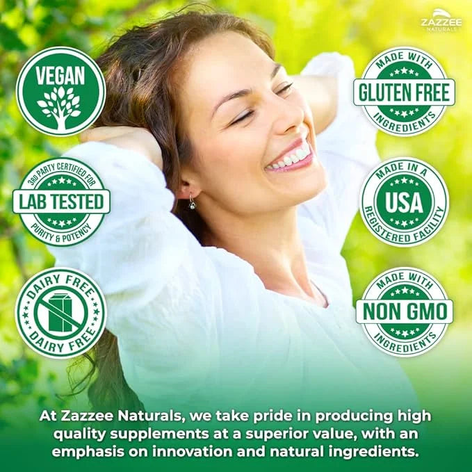 Zazzee USDA Organic Black Elderberry 10:1 5000 mg 120 Vegan 2 Month 10X Extract, 100% Vegetarian,