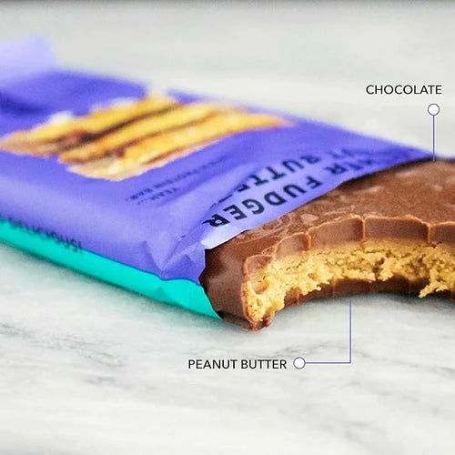 TRUBAR Vegan Protein Bar, Smother Fudger Peanut Butter, Gluten Free, Plant Based, High Fiber, Dairy Free, Low Fat, Non GMO...
