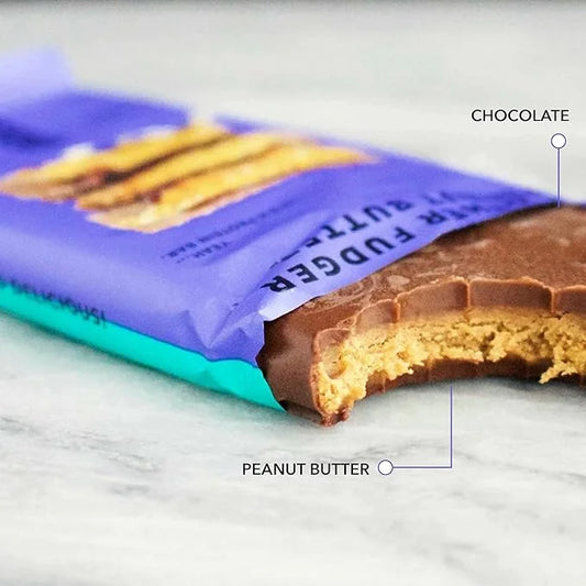 TRUBAR Vegan Protein Bar, Smother Fudger Peanut Butter, Gluten Free, Plant Based, High Fiber, Dairy Free, Low Fat, Non GMO...