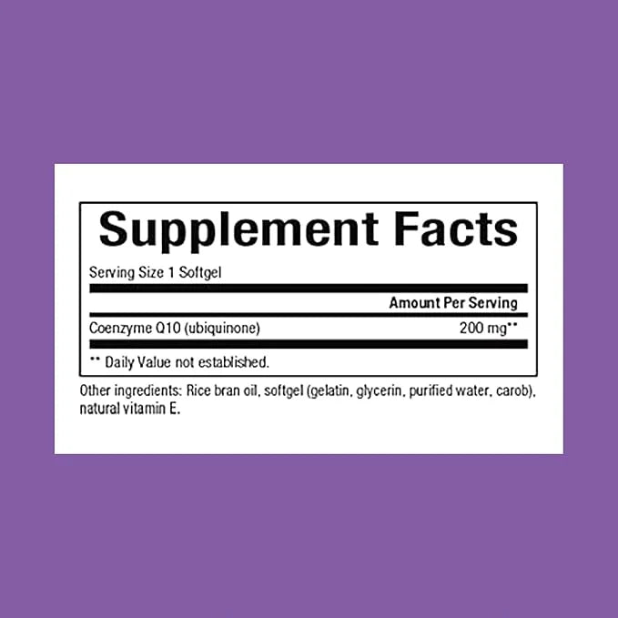 Natural Factors, Coenzyme Q10 200 mg, Q10 Supplement