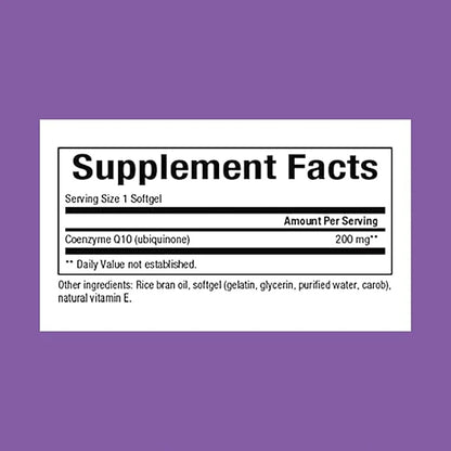 Natural Factors, Coenzyme Q10 200 mg, Q10 Supplement