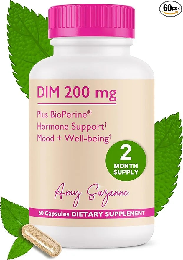 200 DIM Supplement for Women - Estrogen Metabolism and Hormone Harmony for Menopause, Perimenopause & PMS Support - DIM Pl...
