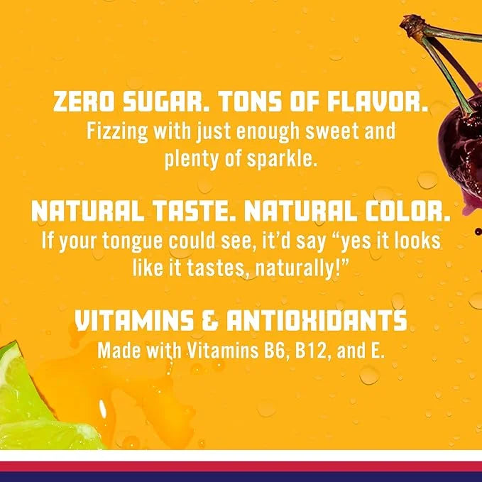 Sparkling Ice, Cherry Limeade Sparkling Water, Zero Sugar Flavored Water, with Vitamins and Antioxidants, Low Calorie Beve...