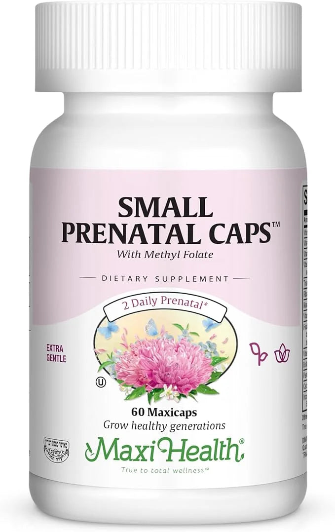Maxi-Health Small Prenatal Capsules with Methyl Folate 60 Count