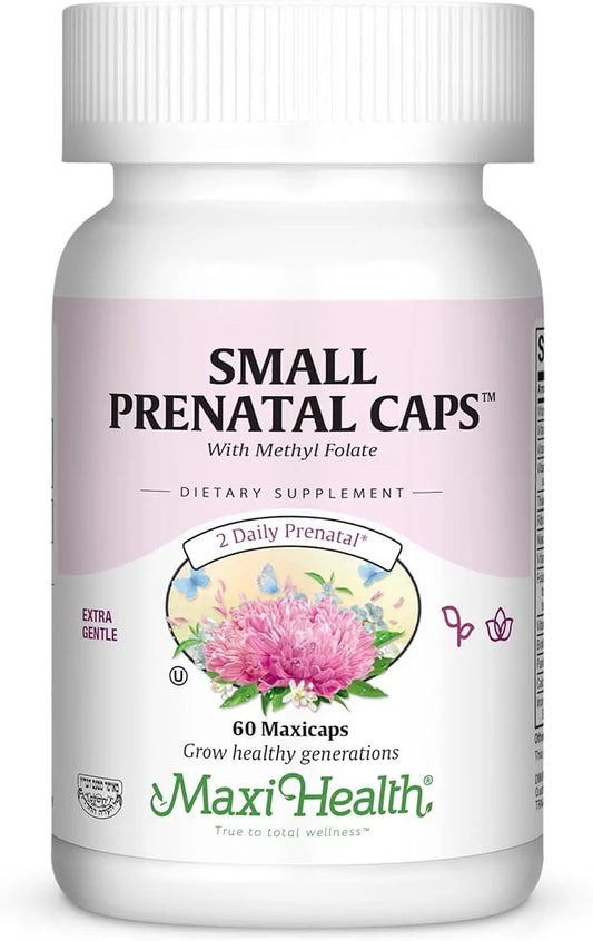Maxi-Health Small Prenatal Capsules with Methyl Folate 60 Count