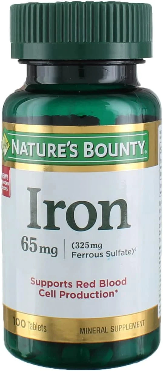 Iron 65 mg, 4 Bottles (100 Count) - Product Image