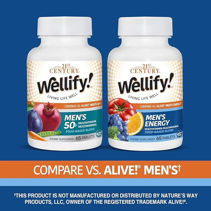 21st Century Wellify Men's Energy Multivitamins 65 Count 2)