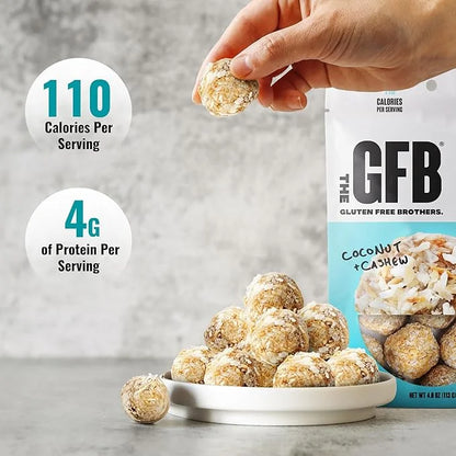 The GFB Variety Pack Protein Bites - Gluten Free, Plant Based, Non GMO, Sustainably Made – Ridiculously Tasty, Healthy, Ve...