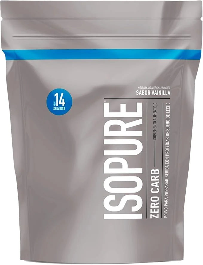 Isopure Zero Carb 100% Pure Whey Isolate Protein Powder, Lactose Free, Gluten Free, With Vitamins, Creamy Vanilla, 25g Pro...
