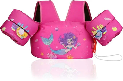 Moko Toddler Swim Vest for Kids, 20-50 lbs/22-66 lbs Clearance Swim Arm Band Cartoon Swimming Wings Pool Float Vests Sleev...