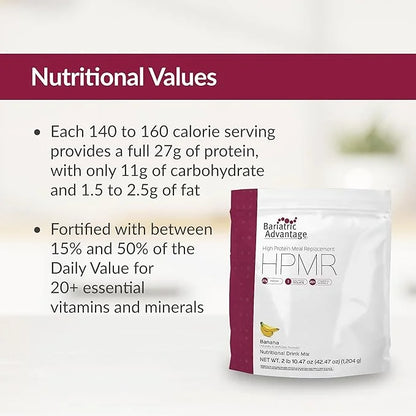Bariatric Advantage High Protein Meal Replacement Drink Mix, Protein Powder Whey Isolate for Gastric Bypass and Sleeve Gas...