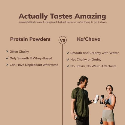 Ka’Chava All-In-One Nutrition Shake Blend, Chocolate, 85+ Superfoods, 26g Vitamins 25g Plant-Based 2lb