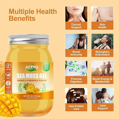(18 OZ) Irish Sea Moss Gel 102 Vitamins