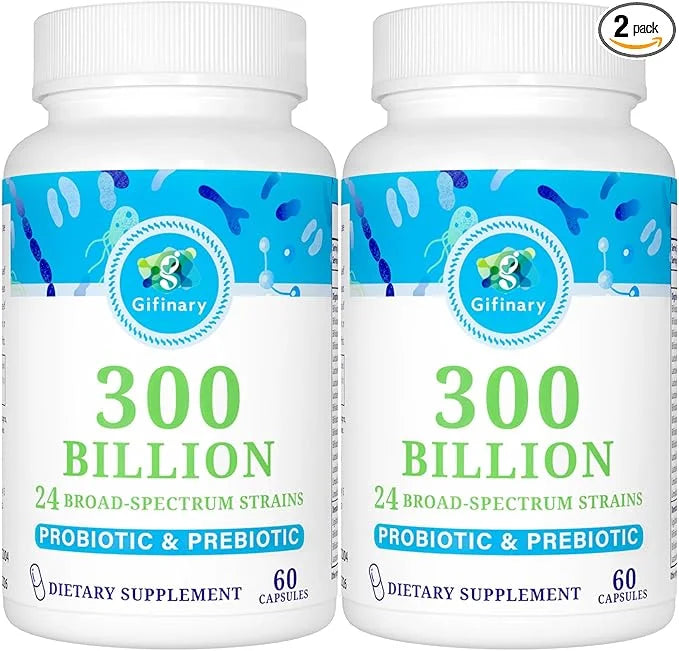 Probiotics for Women and Men, 300 24 Strains 15 Organic 4 Months