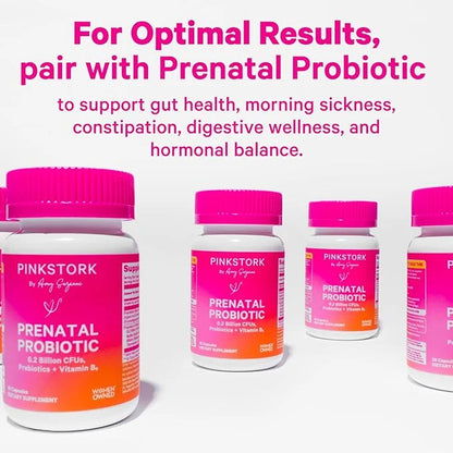 Pink Stork Total Prenatal Vitamins B12 - 60 Capsules, 1 Month