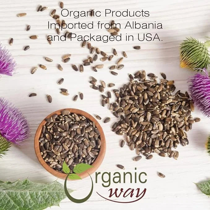 Organic Way Whole Milk Thistle Seeds (4 Ounce 1)
